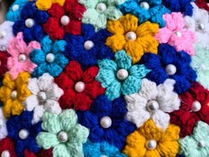 Floral Crochet Handmade Handbag