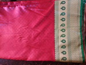 Banarasi Ren &amp; Green Saree