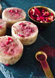 Handmade Rose Cum Scrub Soap 125gm
