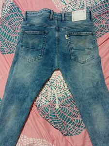 Sky Blue Zegna Brand Jeans,Size-34