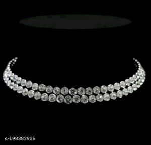 Double Dimoned Necklace & Earrings Combo