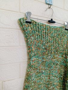 Green Knit Bodycon Dress