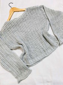Pinterest Crochet Grey Pullover Made In Korea A