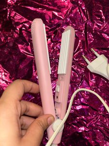 Pink Mini Hair crimping Machine  with Free Perfume