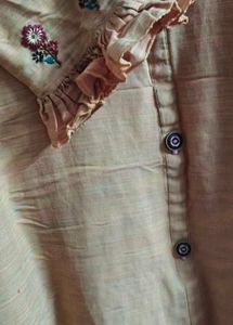 Embroidered Yellow Kurta With Pant