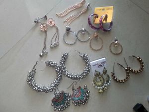 Trendy Combo Pack of 12 Stylish Earrings