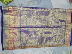 Embroidered Purple Blouse