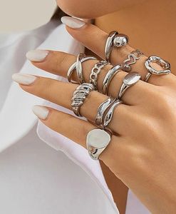 Silver Plated Set of 10 Stackable Finger Rings🫶🏻