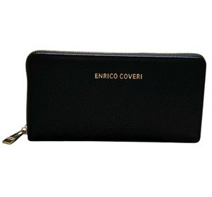 Enrico coveri Italian Brand Black Leather Wallet