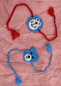 Cute Crochet Rakhi Set