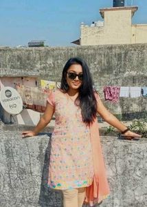 Fulkari Embroidery Kurti Set