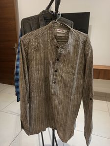 FabIndia Long Sleeve Kurta Style Shirt