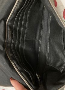 coach ashley leather bronze hand bag