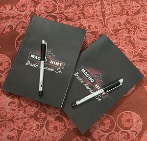 Macho Hint Notebooks And Pen (Set of 2)