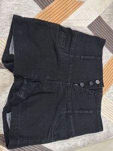 Denim High waist Shorts