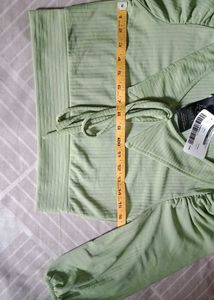 Cute Green Crop Top