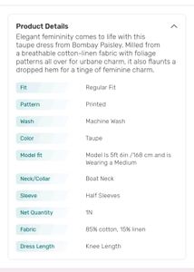 Dress Bombay Paisley