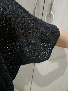 Black Netted Shrug