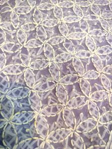 Lavender Embroidered Sheer Top