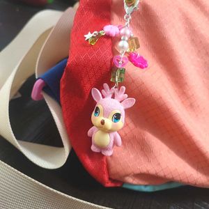 Kawaii Pink Deer Charm 🦌🌸🌿