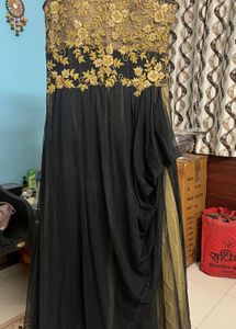 black party wear gown