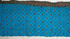 Georgette Blue saree for marriage purpose