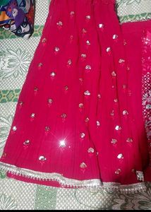 Pink Sharara Set