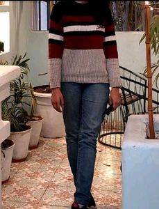 Striped Knit Sweater