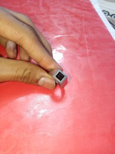 Square Stone Silver Ring