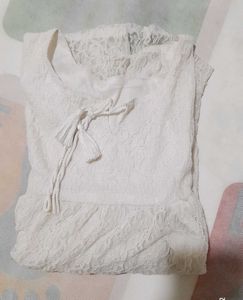 Elegant White Lace Top