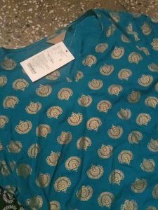 Elegant Blue Printed Kurta