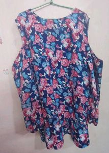 Floral Cold Shoulder Top