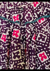 Vintage Batik Print Nightgown