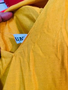Beautiful 😍 Yellow Tiered Padded Sundress