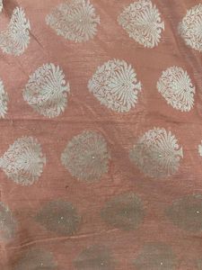 Pink N Silver Saree
