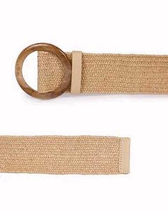 Woven Raffia Belt(beige)