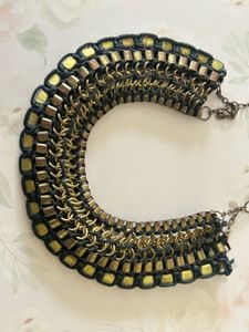 Statement Rhinestone Bib Necklace
