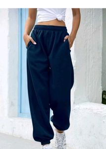 Comfy Solid Blue Track Pants