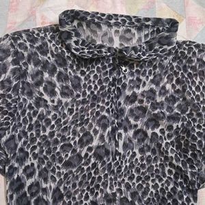 Y2k Animal Print Top