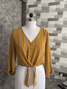 Yellow Crop Top