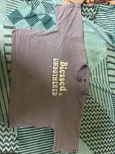 Blessed &amp; Unbothered” Lavender Tee | Oversized Cot