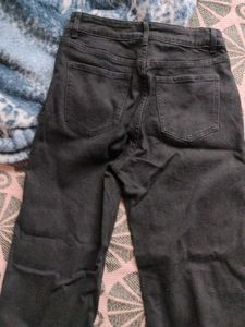 Unique Black Wide Leg Jeans