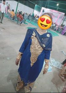 Beautiful blue kurta with plazo fully new 🥰