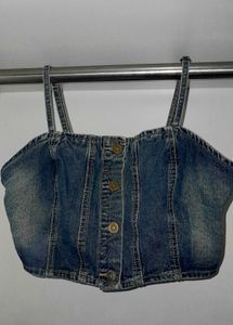 Denim Crop Top