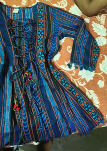 Ethnic Peplum Short Kurti M Size