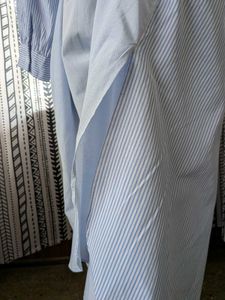 ZARA Striped Shirt Dress With pockets