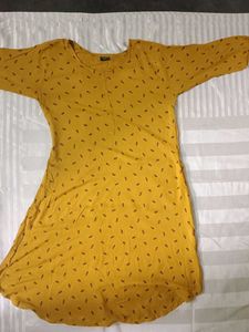 Yellow Printed Top