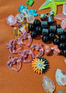 Assorted Beads &amp; Pasting Stones for Handmade Craft