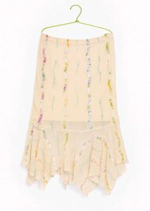 Elegant Fancy White Skirt