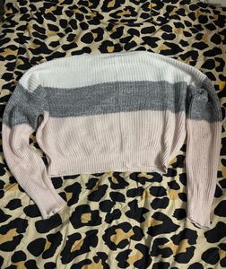 Color Block Knit Sweater